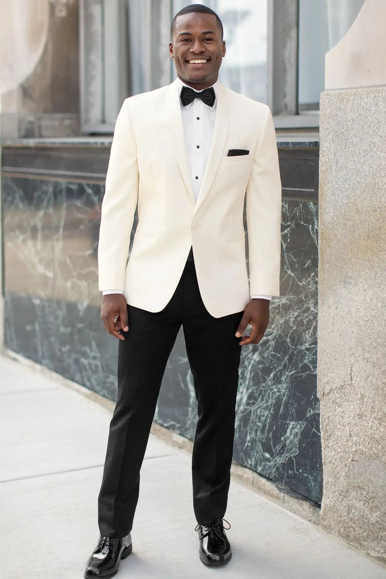 white mens suit