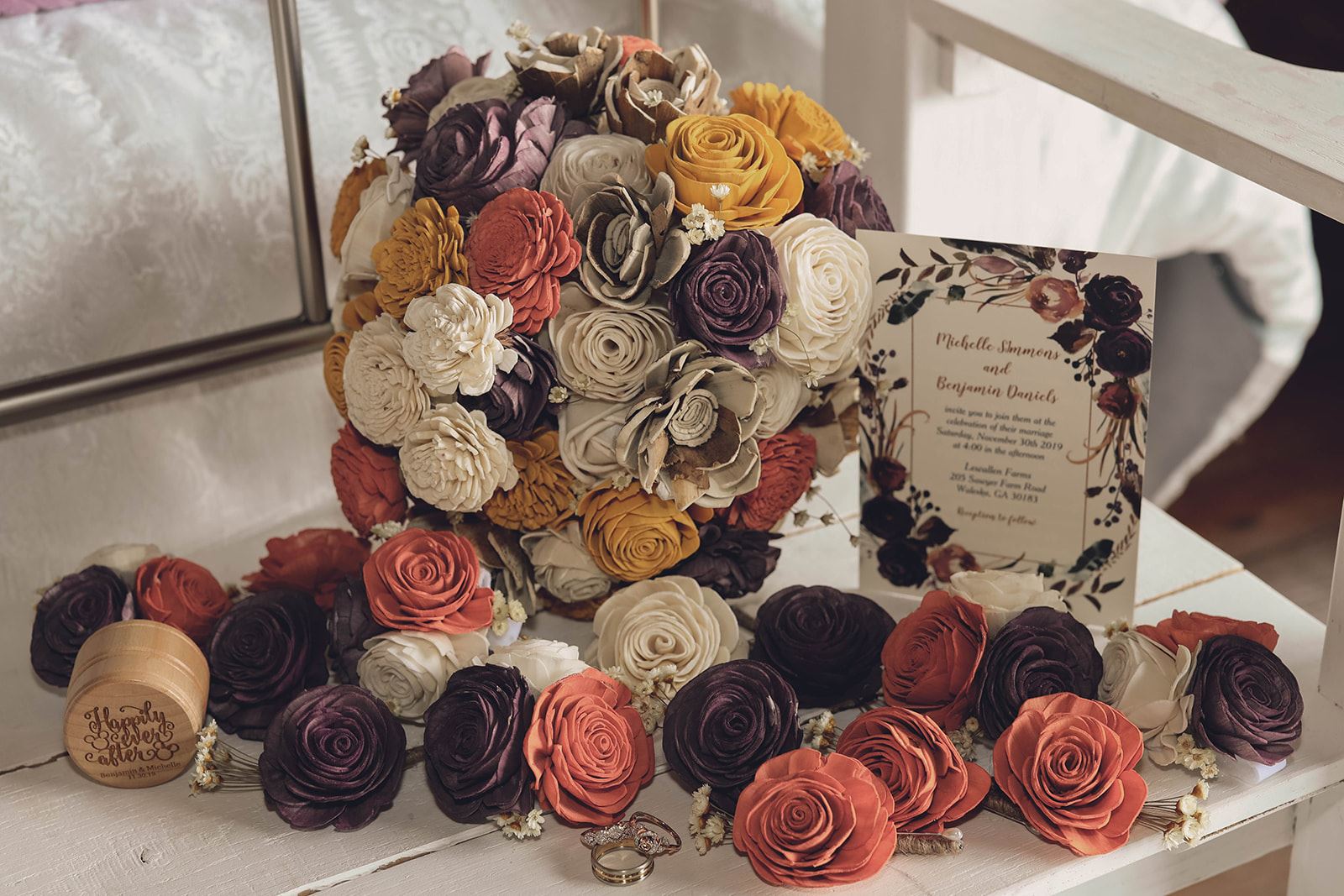 Wood Flowers, Wedding Decor, Wedding insperation