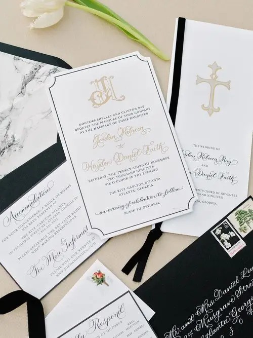 wedding day stationery