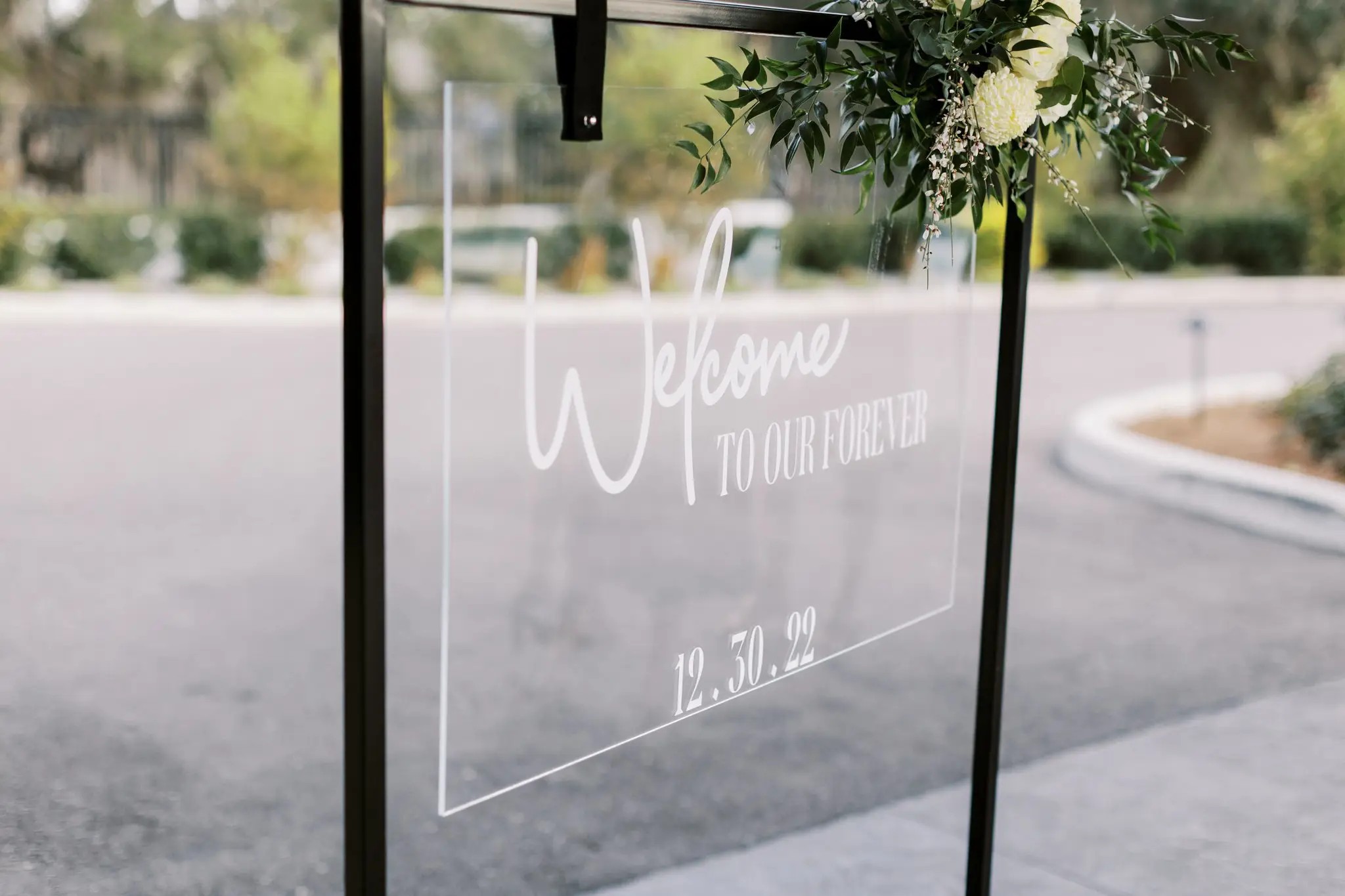 Acrylic Welcome Wedding Sign 