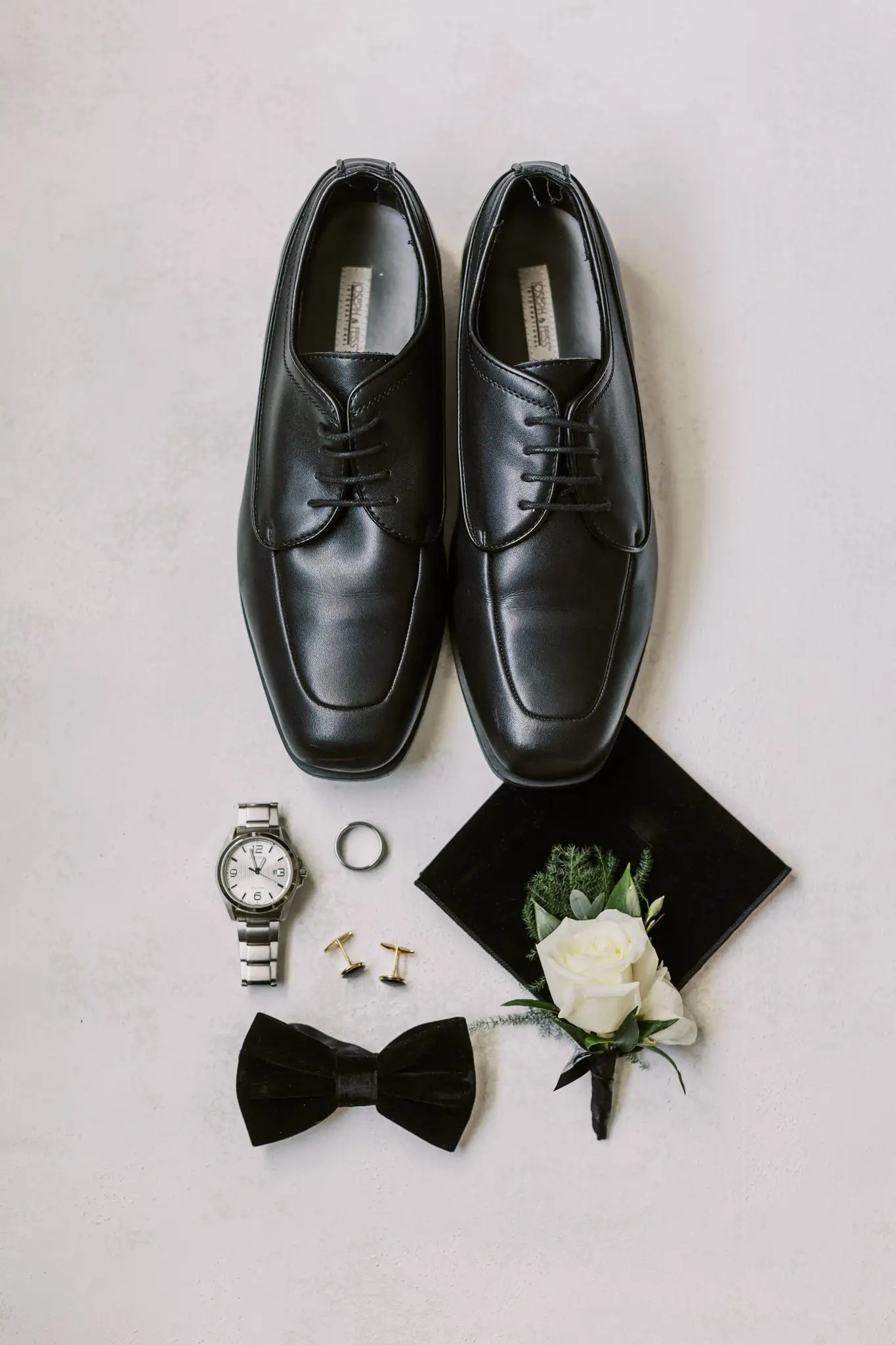 Groom Wedding flat lay photo
