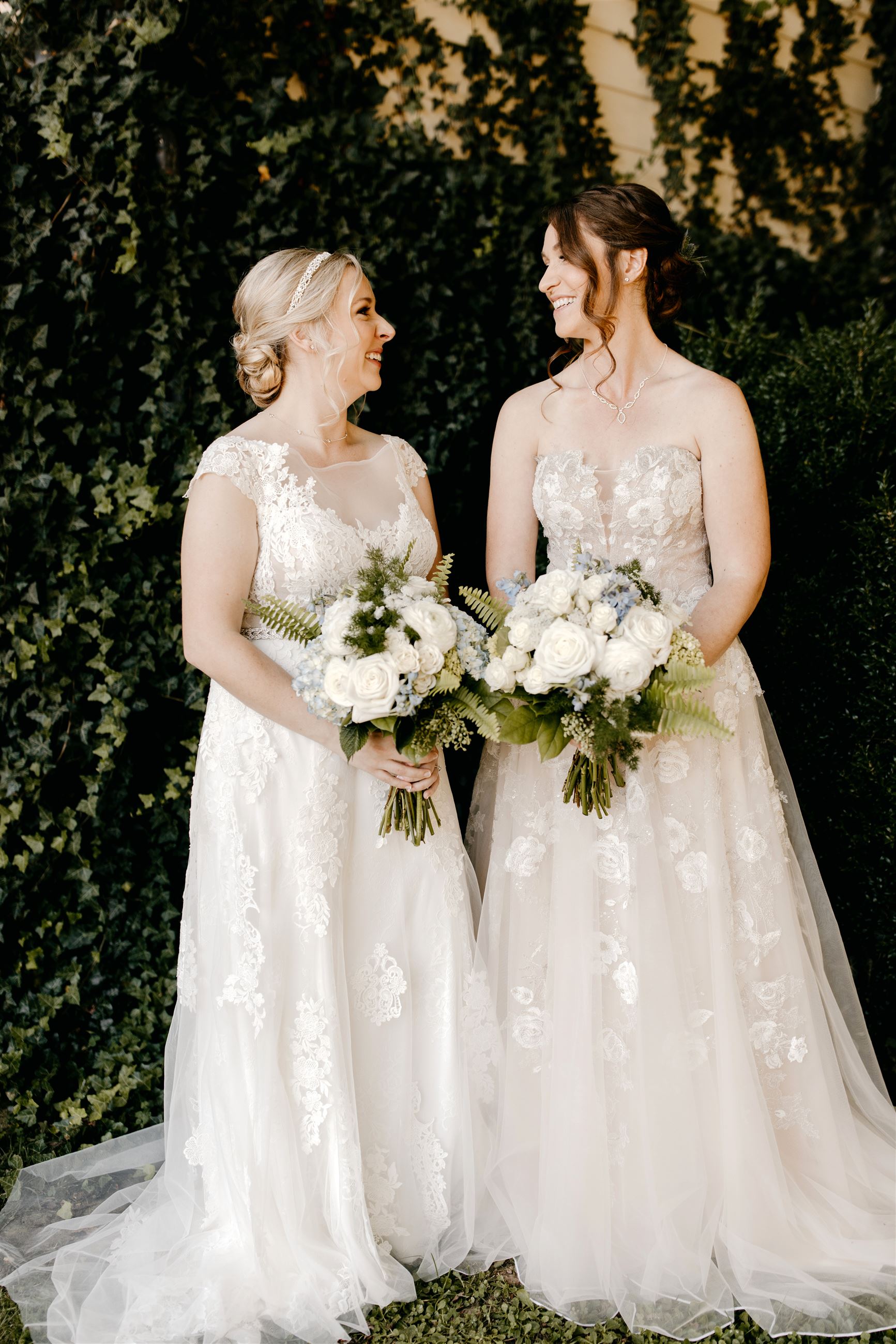 Same Sex Brides in Justin Alexander Gowns