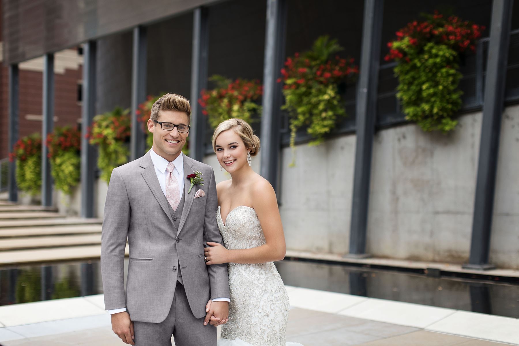 Style Allure Men Heather Gray Clayton Suit Jim's Formal Wear