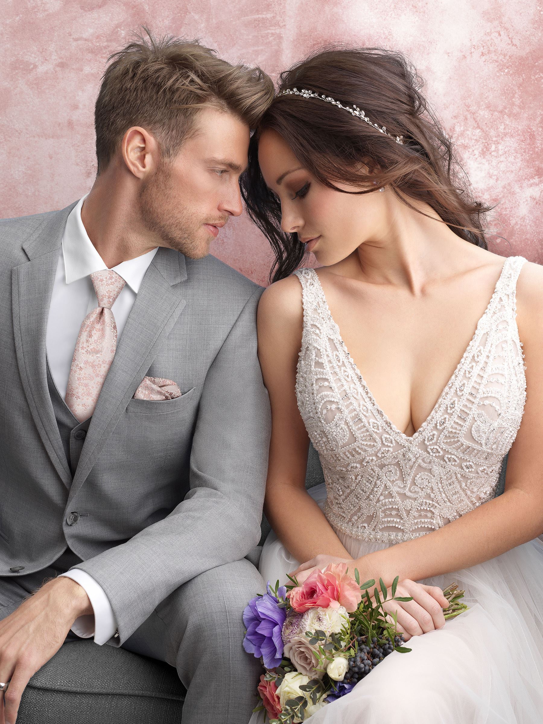 Style Allure Men Heather Gray Clayton Suit Jim's Formal Wear