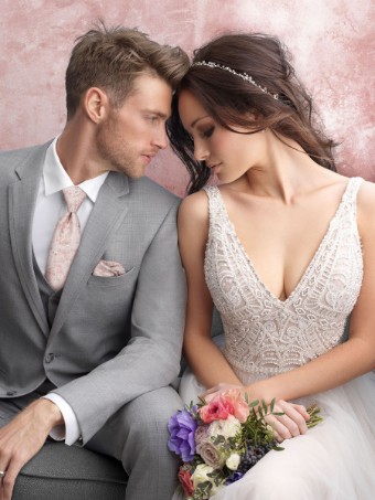 Style Allure Men Heather Gray Clayton Suit Jim's Formal Wear #7 thumbnail