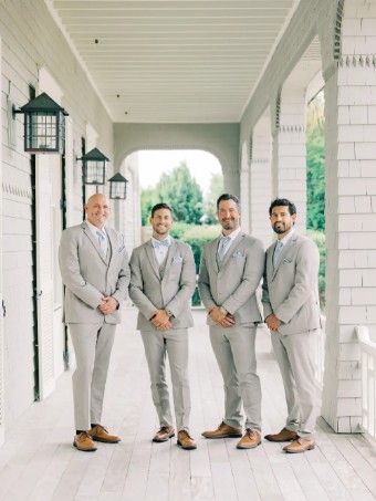 Style Allure Men Sand Brunswick Suit Jim's Formal Wear #2 thumbnail
