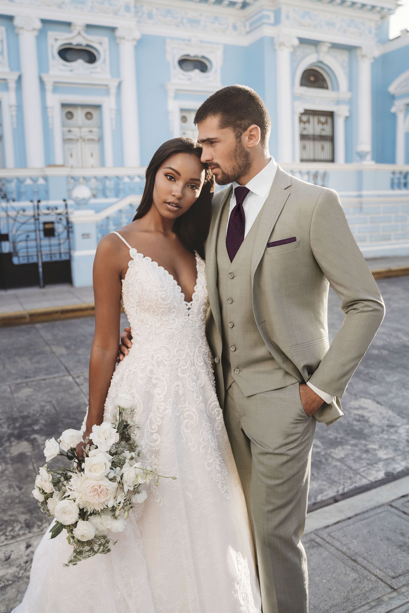 Style Allure Men Sand Brunswick Suit Jim's Formal Wear