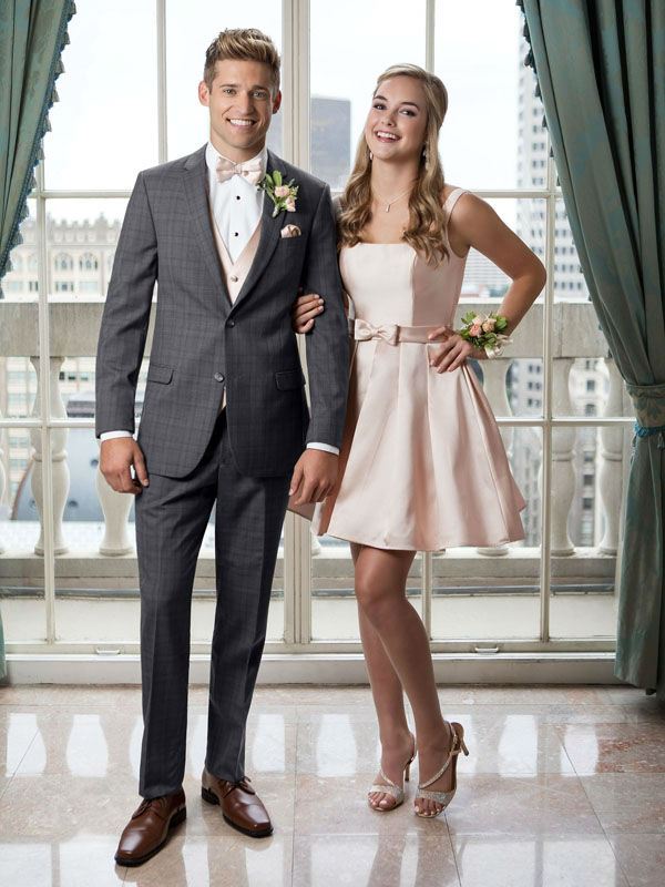 Style Ike Evening Grey Plaid Hamilton Suit Jim's Formal Wear
