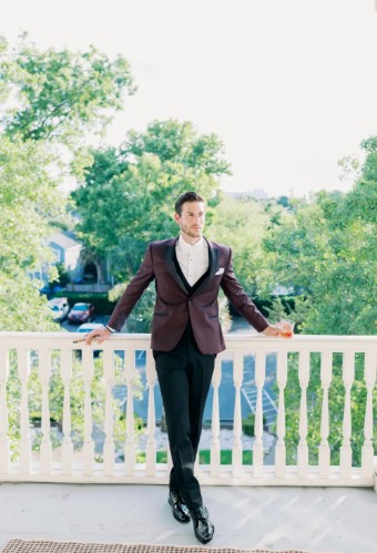 Style Kenneth Cole Burgundy Empire Jim's Formal Wear #2 thumbnail