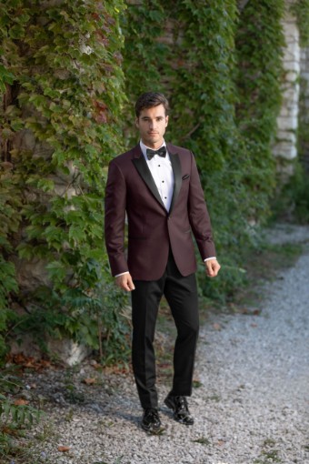 Style Kenneth Cole Burgundy Empire Jim's Formal Wear #5 thumbnail