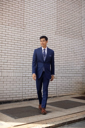 Style Michael Kors Blue Performance Wedding suit Jim's Formal Wear #5 thumbnail