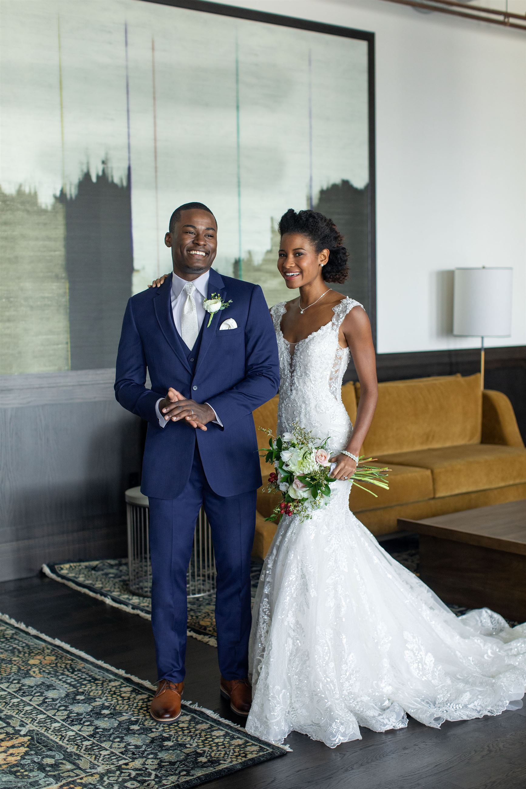 Style Michael Kors Blue Performance Wedding suit Jim's Formal Wear