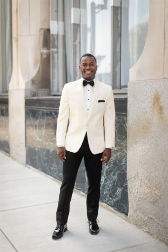 Style Stephen Geoffrey Ivory Classic shawl Jim's Formal Wear #0 default thumbnail