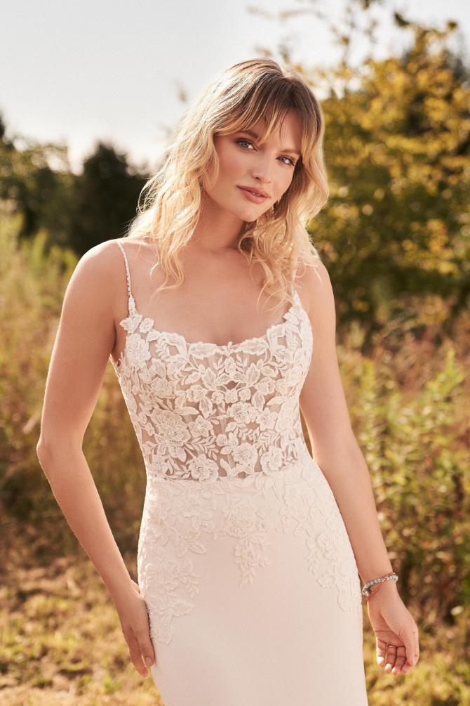 Lillian West Sweetheart Gown with Cotton Lace Illusion Bodice 6