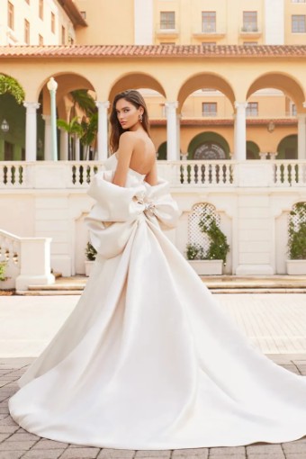 Style Celia  (Dress and Bow) Martin Thornburg #3 Diamond White/Rum Pink thumbnail