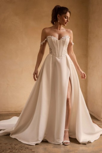 Style Anastasia (no Slit) Sophia Tolli #3 Ivory thumbnail