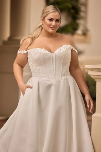 Style Anastasia (no Slit) Sophia Tolli #0 default Ivory thumbnail